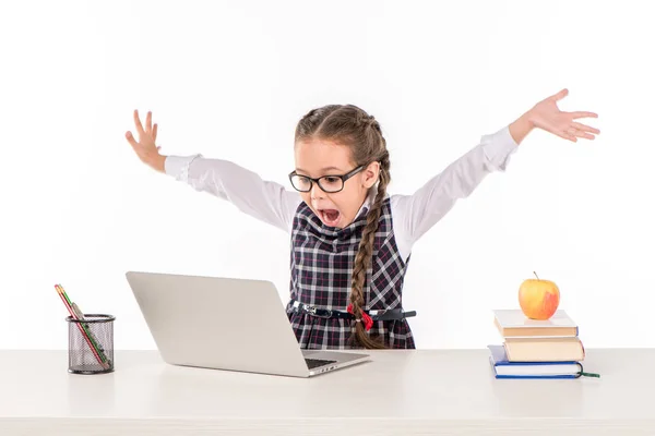 Student excited about her school cookbook fundraiser