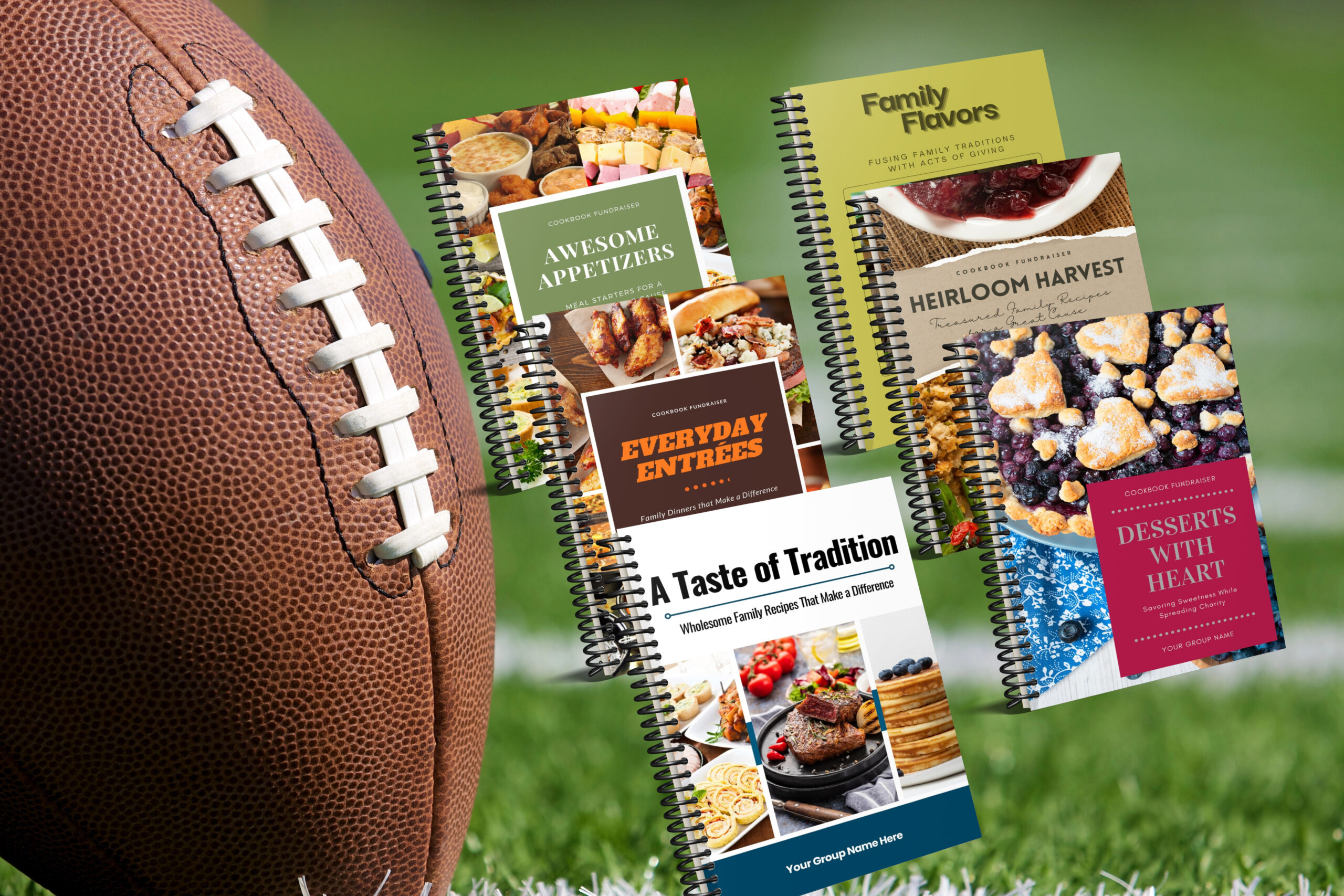 ReadyMade Fundraising Cookbooks for football teams