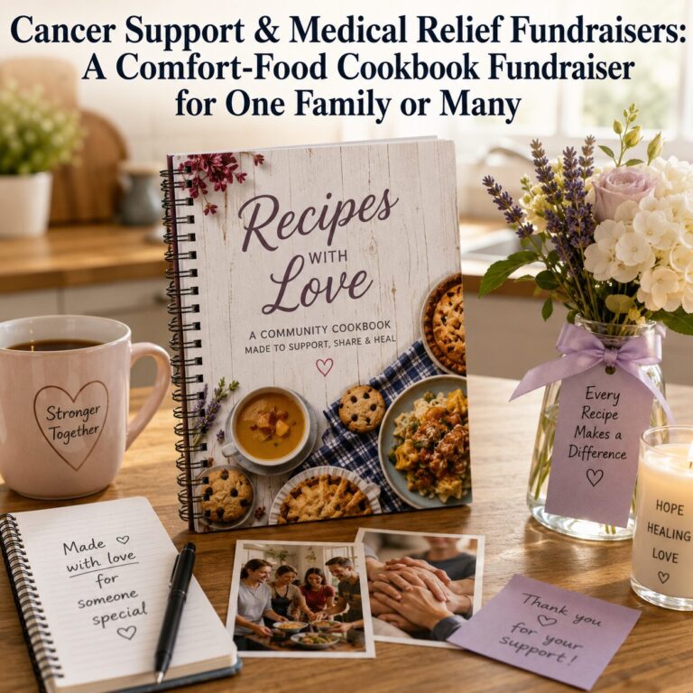 Cancer Support & Medical Relief Fundraisers: A Comfort-Food Cookbook Fundraiser for One Family or Many