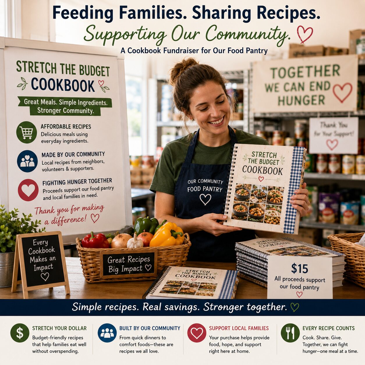 Community Food Pantries: A “Stretch-the-Budget” Cookbook Fundraiser That Fits the Mission Community Food Pantries: A “Stretch-the-Budget” Cookbook Fundraiser That Fits the Mission