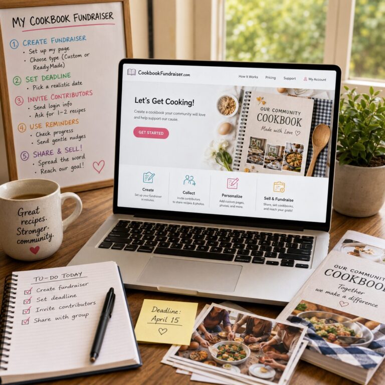 The Organizer’s Playbook: Setting Up Your Cookbook Fundraiser in Minutes