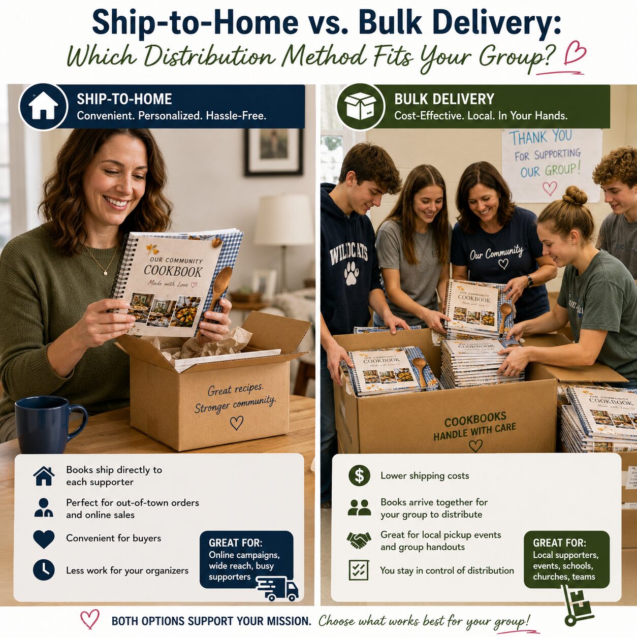Ship-to-Home vs Bulk Delivery: Which Distribution Method Fits Your Group? Ship-to-Home vs Bulk Delivery: Which Distribution Method Fits Your Group?